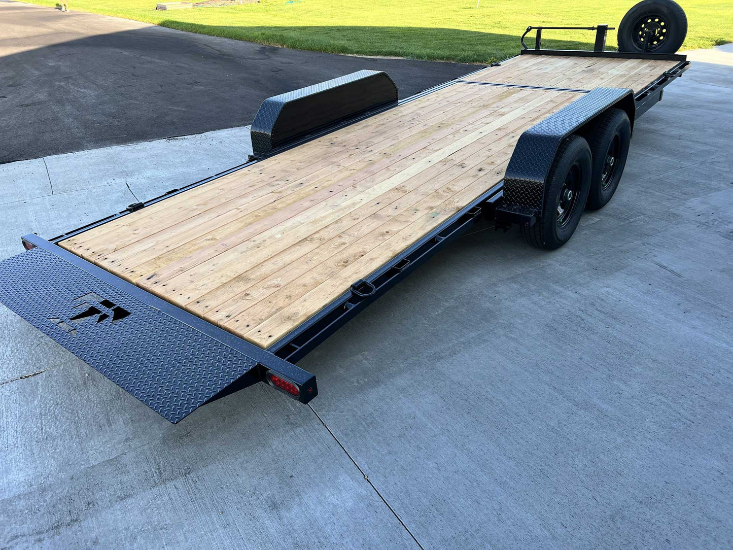 7x20 2024 Teton 20' 14K 3/4 Tilt Trailer with lock out kit