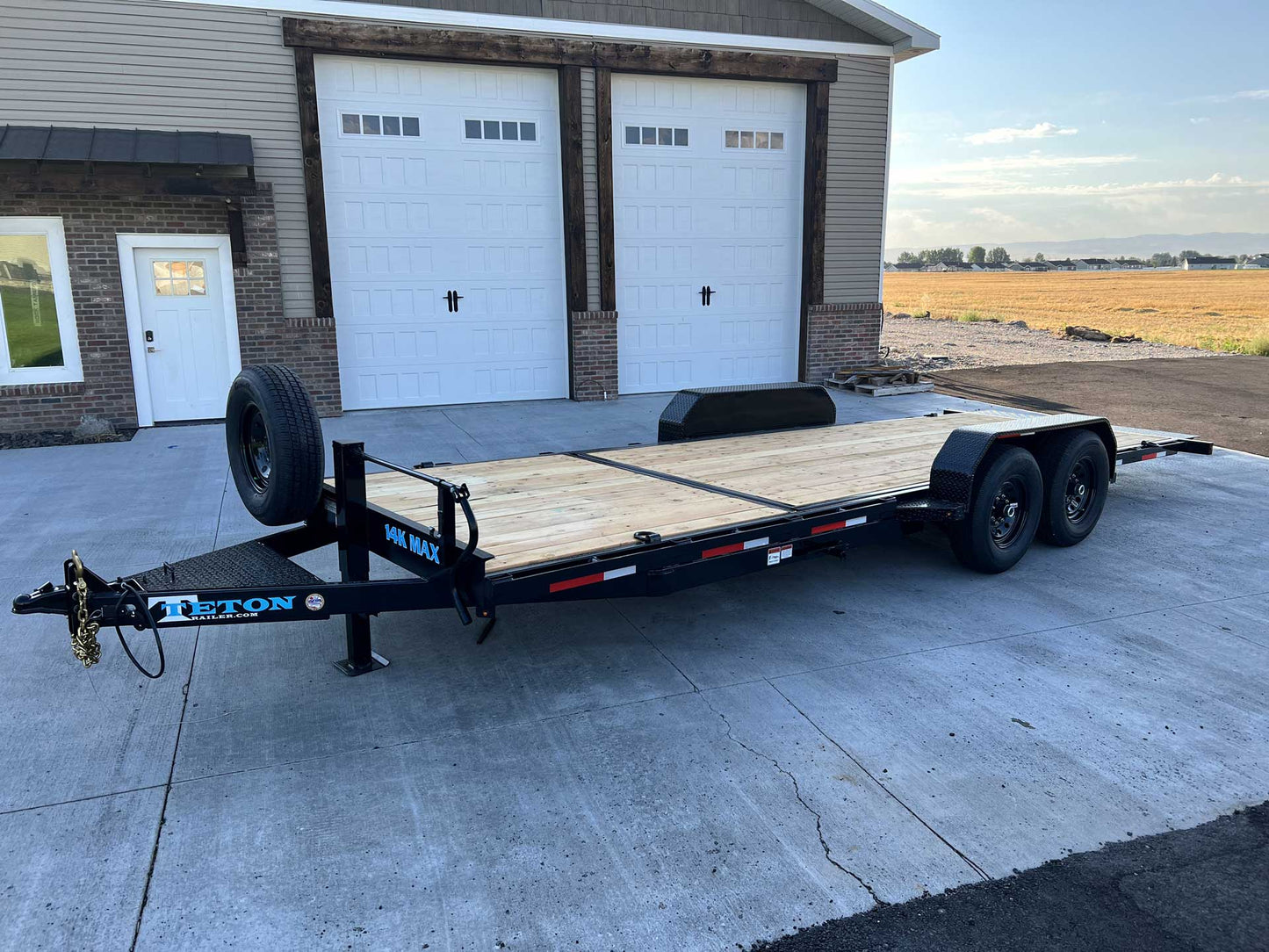 7x22 2024 Teton 22' 14K 3/4 Tilt Trailer