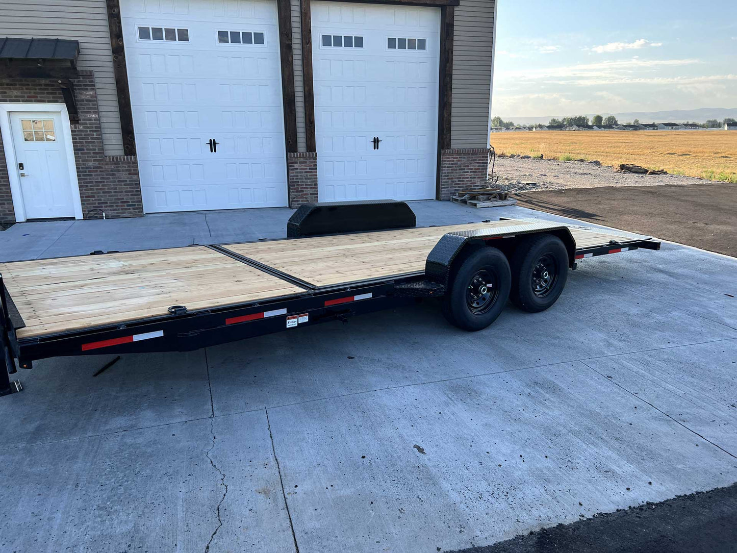 7x20 2024 Teton 20' 14K 3/4 Tilt Trailer with lock out kit