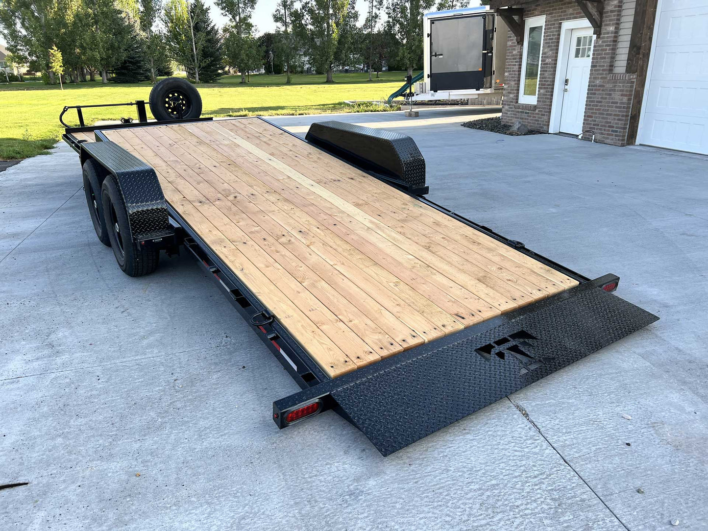 7x20 2024 Teton 20' 14K 3/4 Tilt Trailer with lock out kit