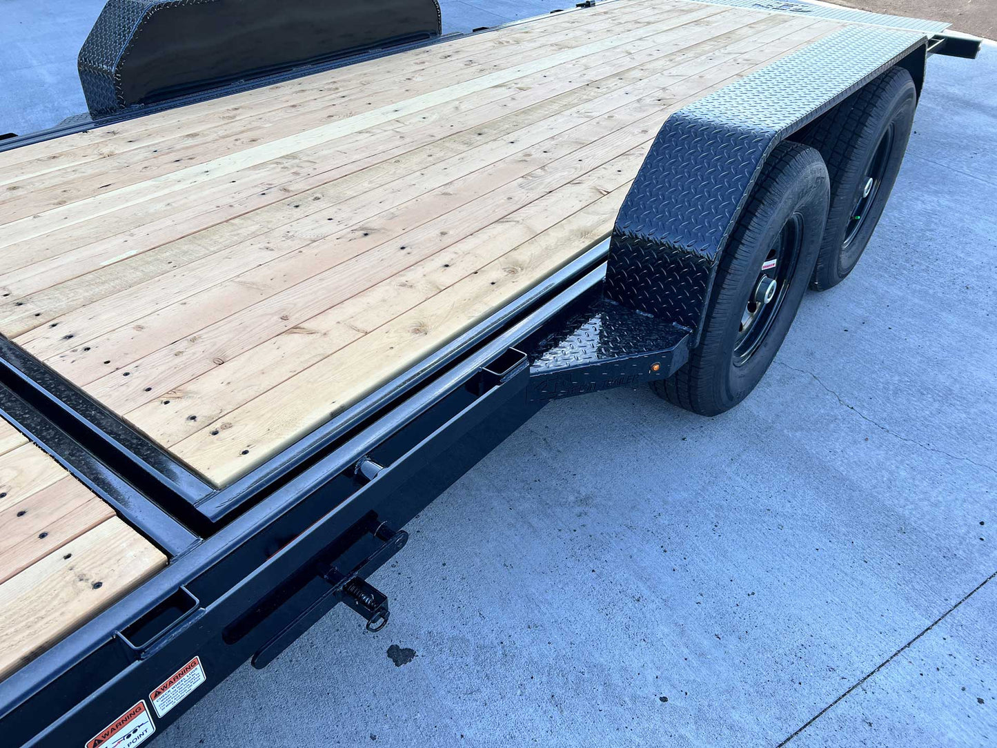 7x20 2024 Teton 20' 14K 3/4 Tilt Trailer with lock out kit