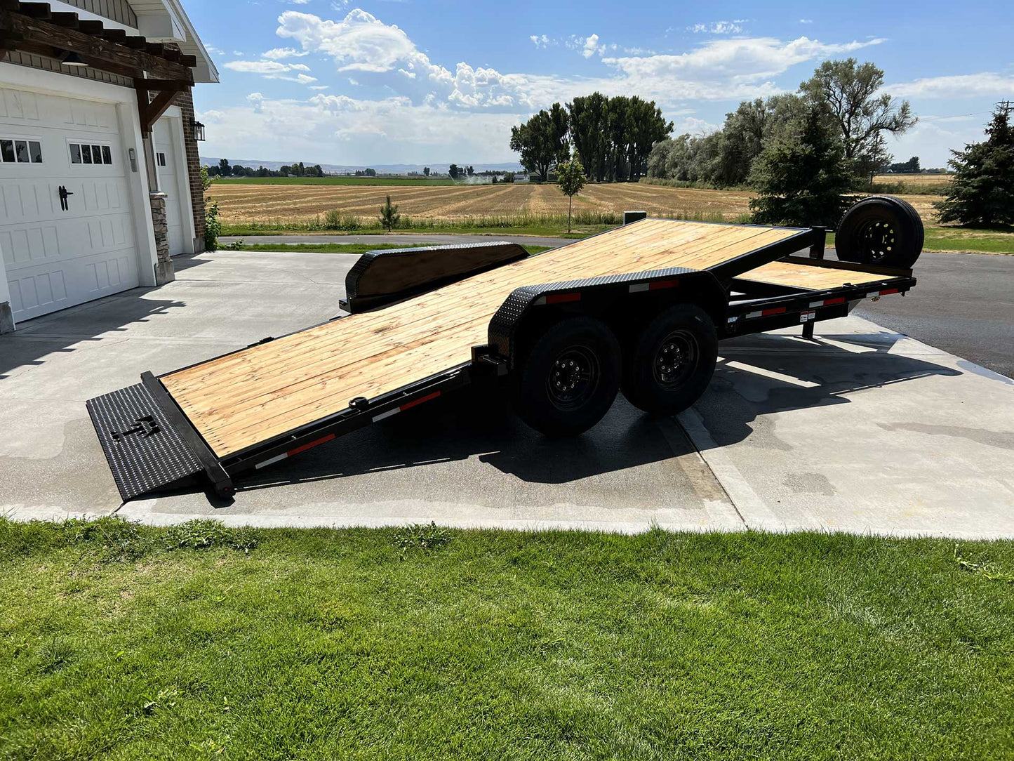 7x22 2024 Teton 22' 16K 3/4 Tilt Trailer with Lockout Kit