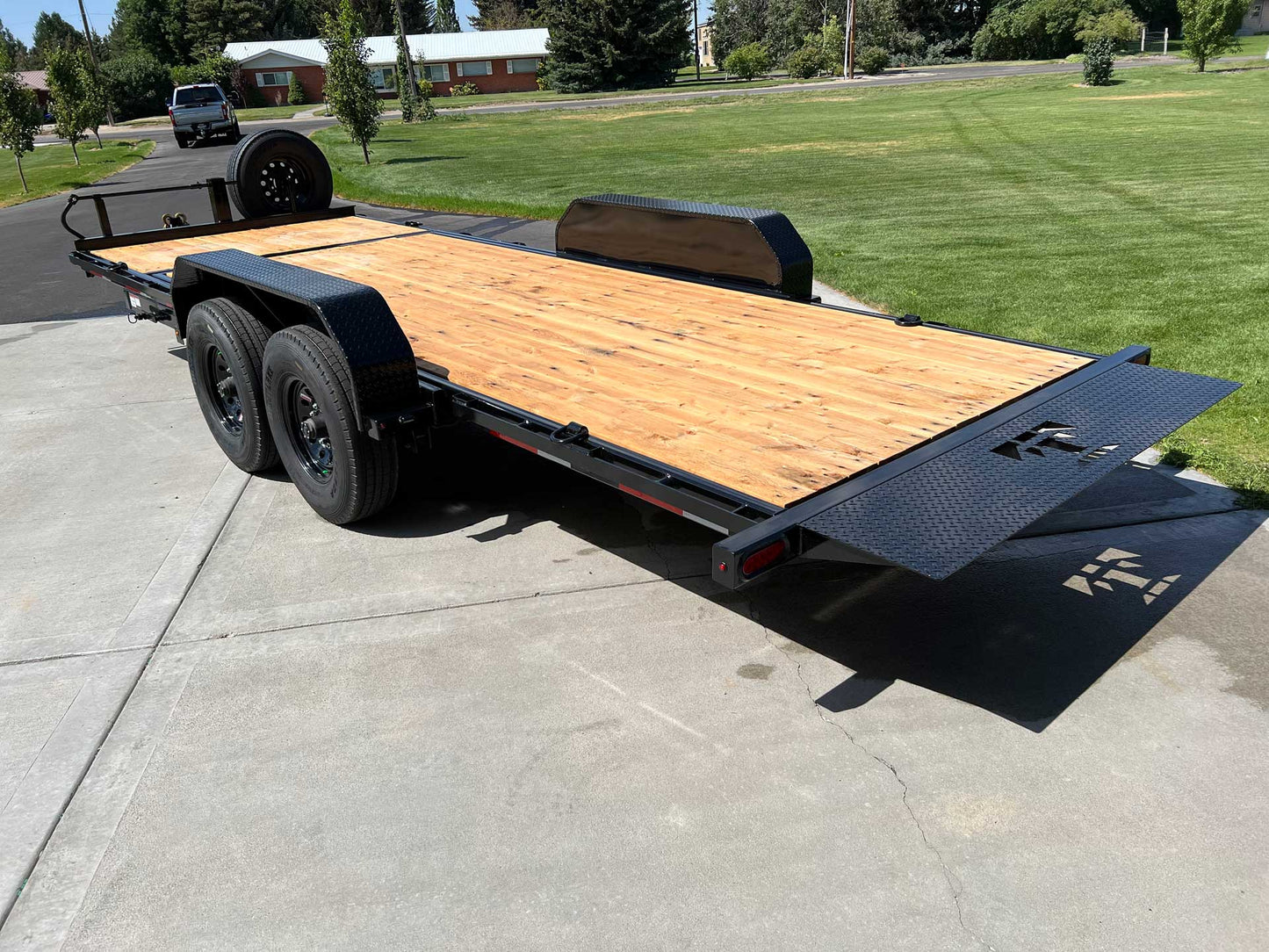 7x22 2024 Teton 22' 16K 3/4 Tilt Trailer with Lockout Kit