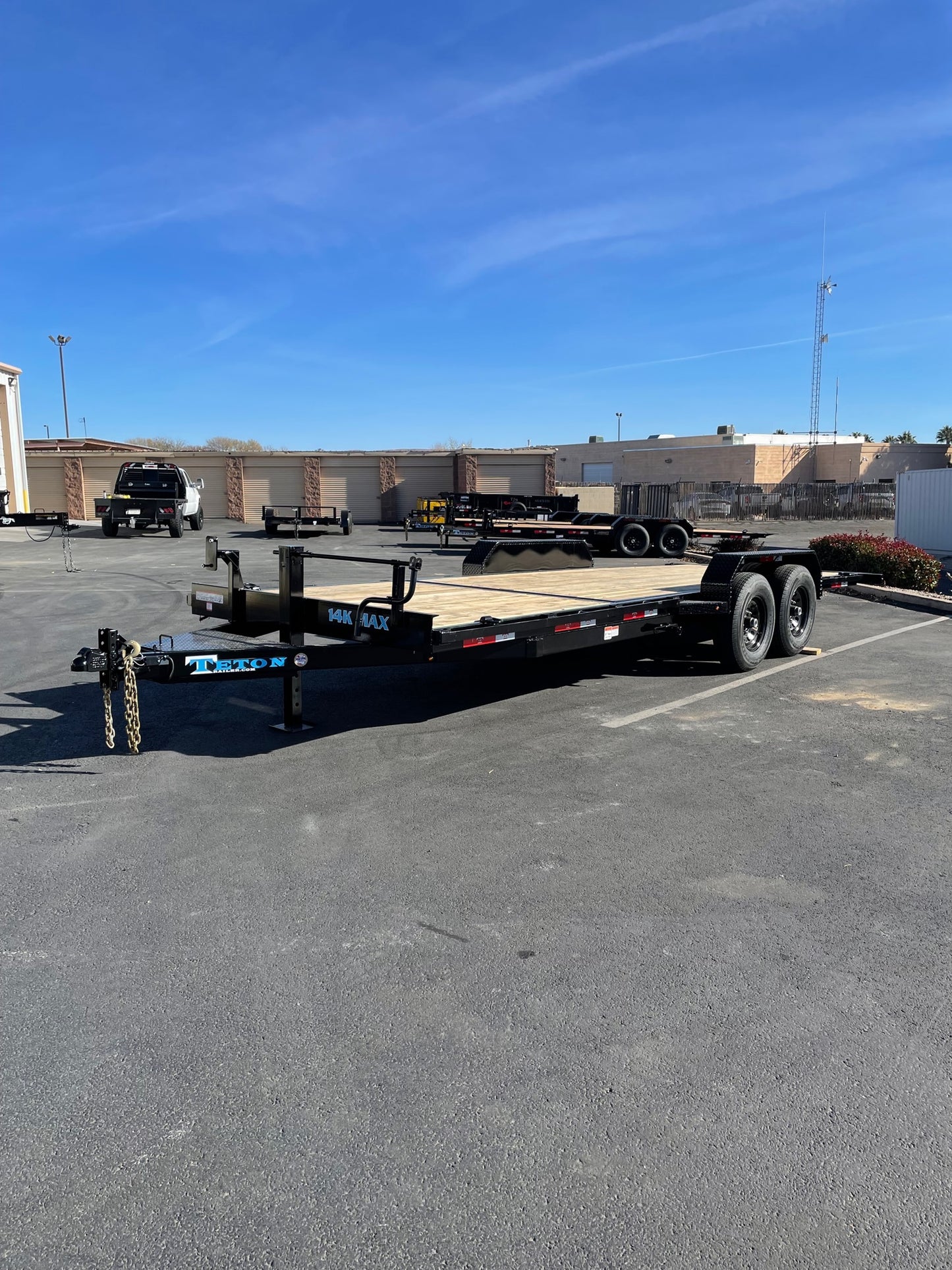 7x22 2024 Teton 22' 14K 3/4 Tilt Trailer