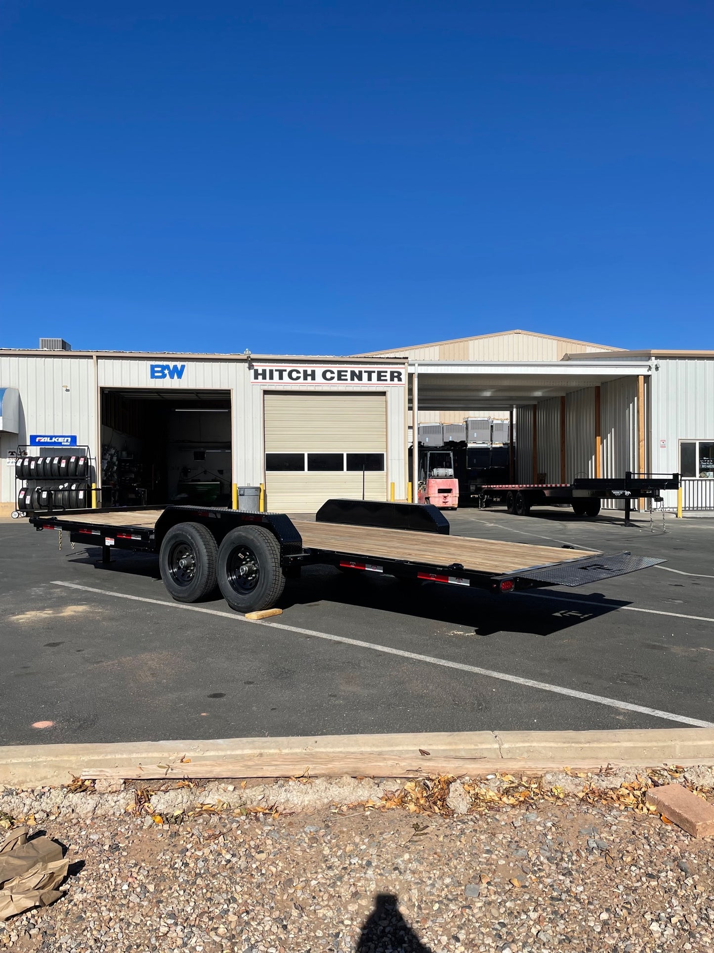 7x20 2024 Teton 20' 14K 3/4 Tilt Trailer with lock out kit