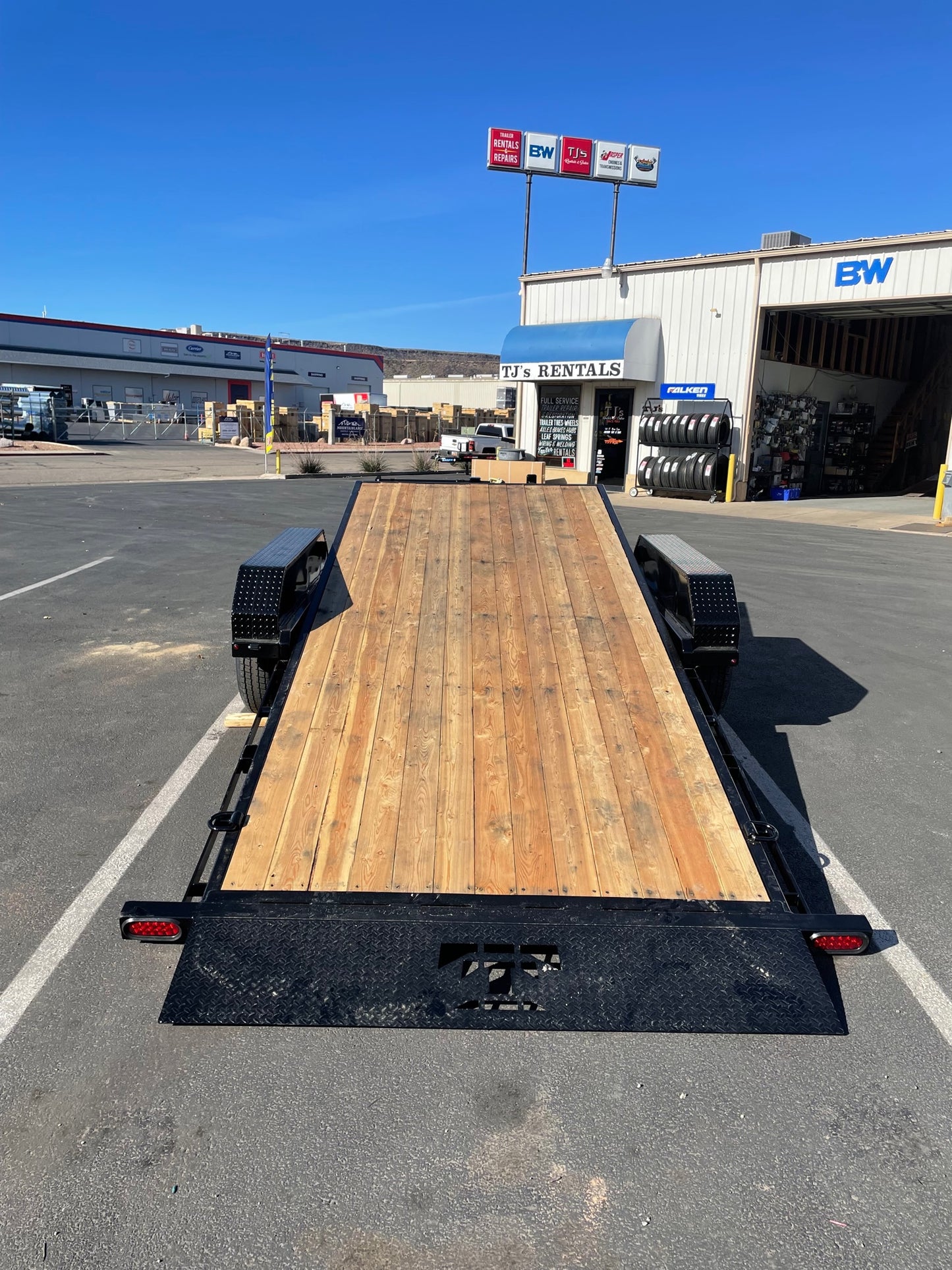 7x22 2024 Teton 22' 14K 3/4 Tilt Trailer