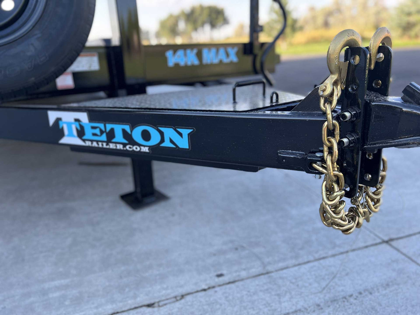 7x20 2024 Teton 20' 14K 3/4 Tilt Trailer with lock out kit